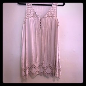 Lovestitch boho chic crochet lace tank